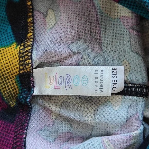 EUC Lularoe Tricolor Dachshund Print One Size Leggings - Picture 5 of 5